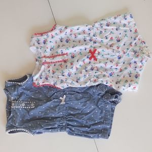 4/$15- Set of Baby Rompers 6M